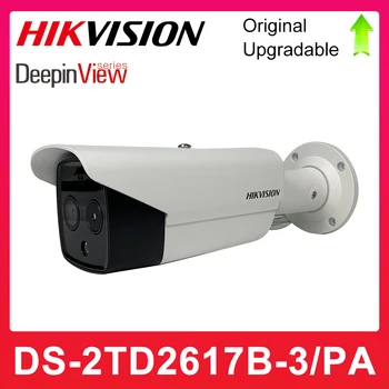 Hikvision Проверка температуры тела Термографическая Пулевая камера DS-2TD2617B-3/PA С поддержкой звуковой сигнализации