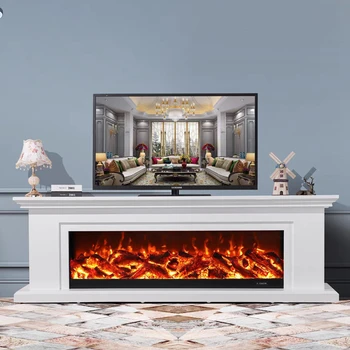 Новый Каминный столик для телевизора, Роскошный Стол, Имитирующий Пламя, Современная мебель для Гостиной