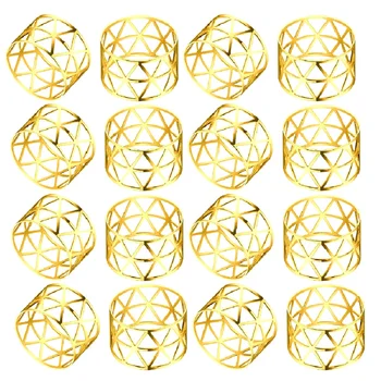 Золотые кольца для салфеток Металлические Держатели Колец для салфеток Выдалбливают Тонкие Кольца для салфеток Оптом для декора вечеринки