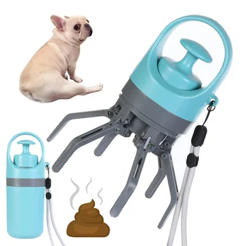 Портативный совок для сбора собачьих какашек, верхняя часть для сбора собачьих отходов с дозатором для мешков, средство для очистки домашних отходов для выгула собак