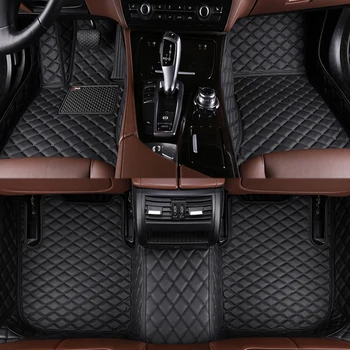 Автомобильные коврики из искусственной кожи на заказ для Peugeot 408 2014-2022 года Детали интерьера Автомобильные аксессуары Ковер