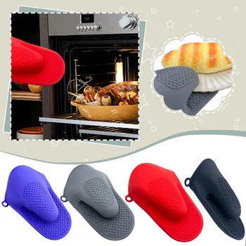 Одинарные перчатки для духовки, Силиконовые перчатки, устойчивые к высоким температурам, Не пригорающие и нескользящие Кухонные принадлежности для выпечки десертов в микроволновой печи