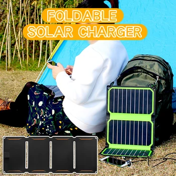 Фотоэлектрическая солнечная панель мощностью 90 Вт, 5 В, 12 В, складной банк для зарядки мобильного телефона, камера, портативная система питания 30 Вт, 60 Вт, 200 Вт