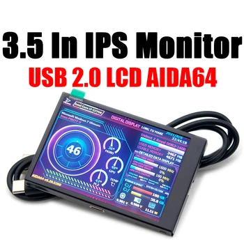 3,5-Дюймовый IPS ЖК-монитор с Дисплеем USB2LCD AIDA64 на шасси, Экран Дисплея, USB-дисплей, Вспомогательный Экран, Поддержка Компьютера Raspberry Pi