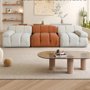 Скандинавский Модульный диван Напольный секционный Удобная гостиная, Большие диваны для отдыха, минималистичная мебель для дома Woonkamer Banken