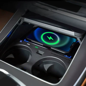15 Вт Автомобильное QI беспроводное зарядное устройство для телефона быстрое зарядное устройство для зарядки palte panel держатель телефона для BMW X5 G05 X6 G06 X7 G07 2019-2022