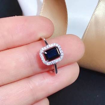 Новое кольцо с индивидуальным дизайном из черного муассанита, серебро 925 пробы, бриллиант более 1 карата D VVS1
