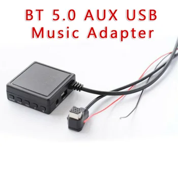 BT 5,0 AUX USB Музыкальный Адаптер Микрофонный Аудиокабель Для радио Pioneer IP-BUS P99 P01 Поддержка TF-карты USB Флэш-Накопитель Микрофонный Кабель