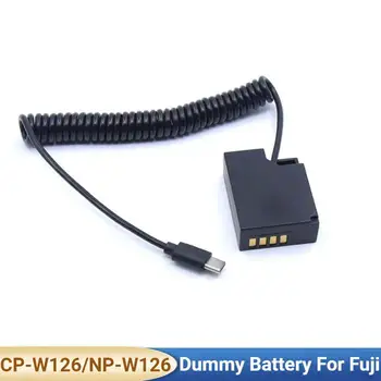 Соединитель USB-C с постоянным током CP-W126 NP W126, Фиктивный аккумулятор для камеры Fujifilm X-T2 X-T3 T200 X-H1 M1 XS10 XT100 X100V