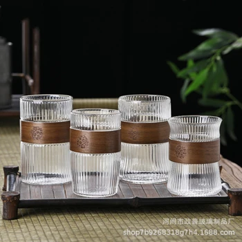 Однослойная чашка из высокоборосиликатного стекла, домашняя чашка для чая большой емкости, молочный напиток, чайный набор кунг-фу, кофейная чашка, чашка для чая
