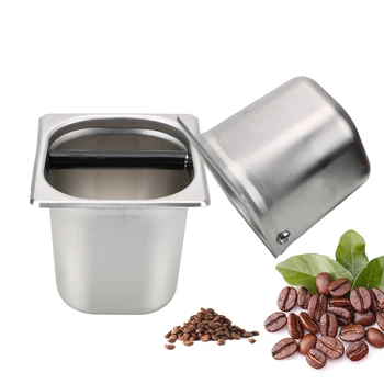 Прочные принадлежности для кофе, разборная коробка для эспрессо из нержавеющей стали, практичная противоскользящая разборная коробка для кофе, кухонный инструмент двух размеров