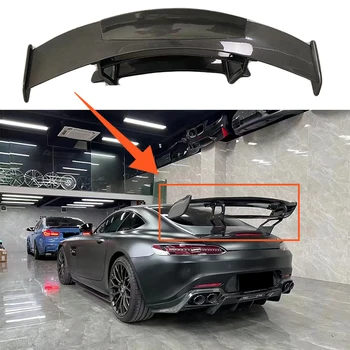 Высококачественный спойлер из сухого углеродного волокна для багажника автомобиля подходит для Mercedes-Benz AMG GT Upgrade BS Electric Remote Tail Spoiler Automo