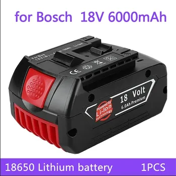 100% абсолютно новый аккумулятор 18V 6.0Ah подходит для дрели Bosch 18V литий-ионный аккумулятор BAT609 BAT609G BAT618 BAT618G