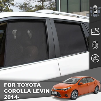 Для Toyota Corolla Седан E170 2013-2019 Магнитный автомобильный солнцезащитный козырек Козырек переднего заднего лобового стекла Шторка Боковое детское окно Солнцезащитный козырек