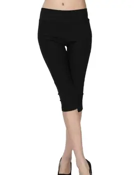 женские летние короткие брюки женские узкие брюки размера L с высокой талией сексуальные облегающие леггинсы горячие эластичные капри